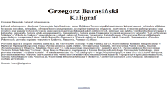 Desktop Screenshot of barasinski.kaligraf.eu