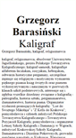 Mobile Screenshot of barasinski.kaligraf.eu