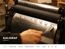 Tablet Screenshot of kaligraf.com.pl