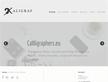 Tablet Screenshot of kaligraf.eu